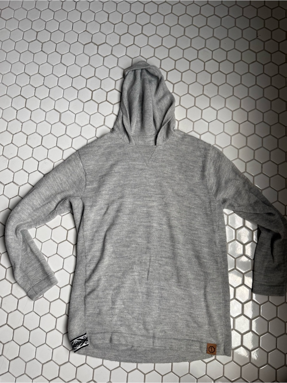 PAKA Alpaca Wool Hoodie - Gray - Men’s Large